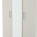 Hadley Triple Mirrored Wardrobe Grey from Roseland Furniture