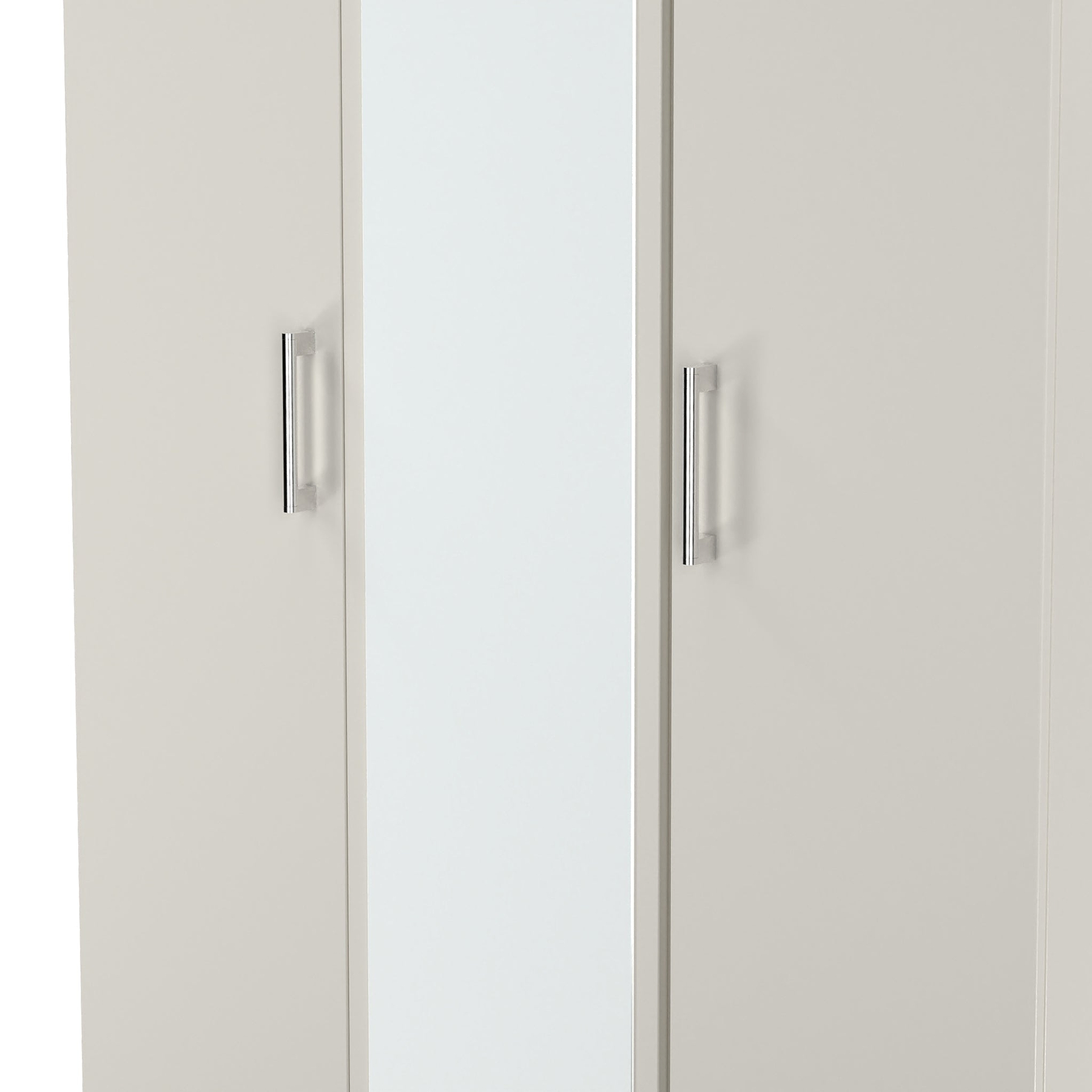 Hadley Triple Mirrored Wardrobe Grey from Roseland Furniture