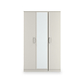 Hadley Triple Mirrored Wardrobe Grey from Roseland Furniture
