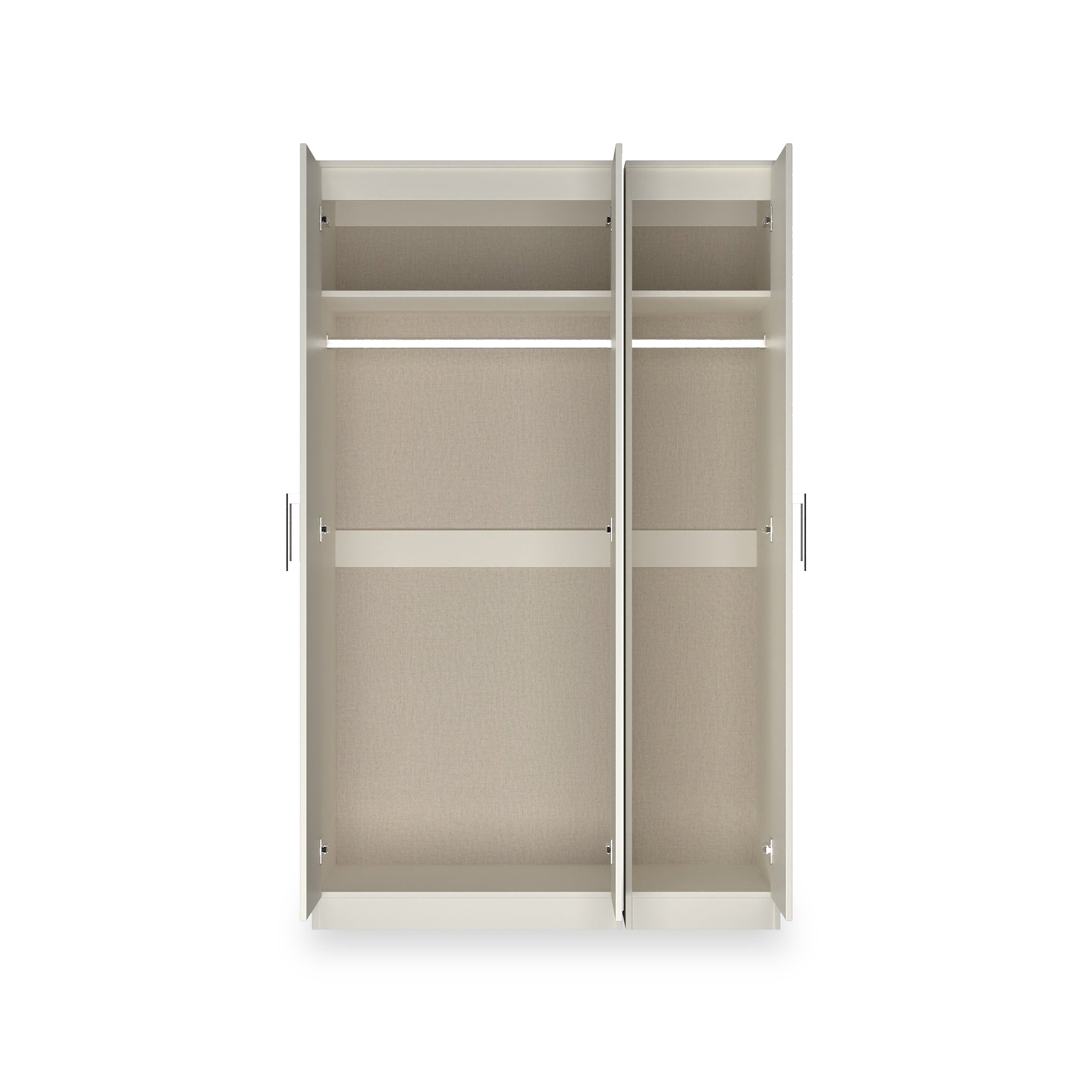 Hadley Triple Mirrored Wardrobe Grey from Roseland Furniture