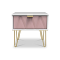 Geo 1 Drawer Bedside Table by Roseland Furniture