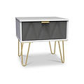 Geo 1 Drawer Bedside Table by Roseland Furniture
