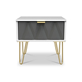 Geo 1 Drawer Bedside Table by Roseland Furniture
