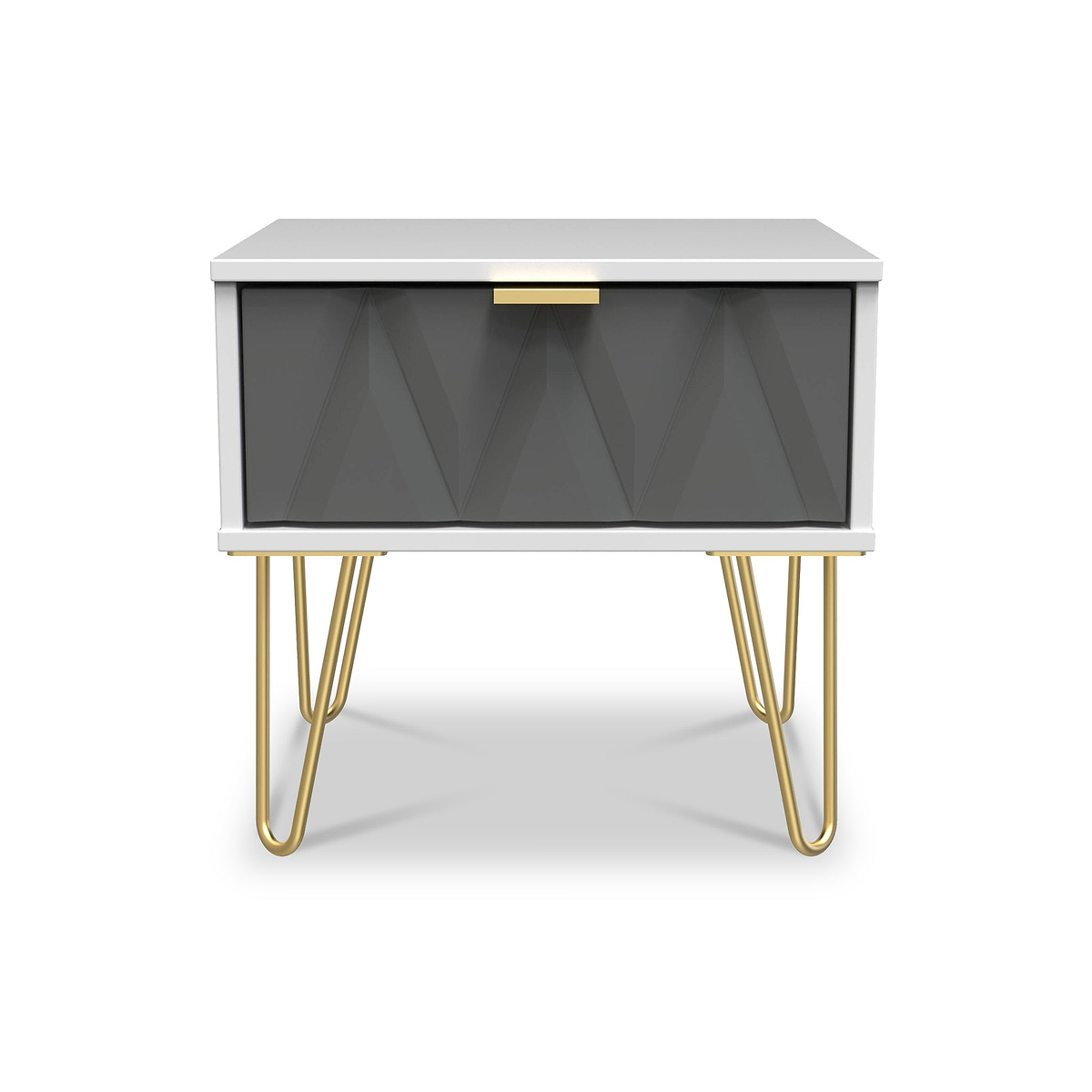 Geo 1 Drawer Bedside Table by Roseland Furniture