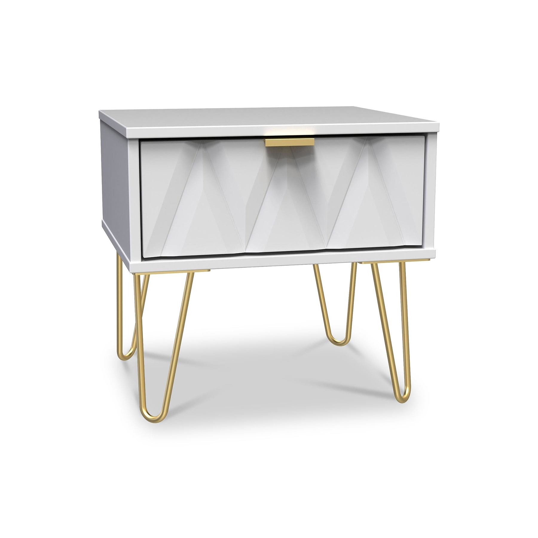 Geo 1 Drawer Bedside Table by Roseland Furniture
