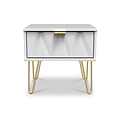 Geo 1 Drawer Bedside Table by Roseland Furniture