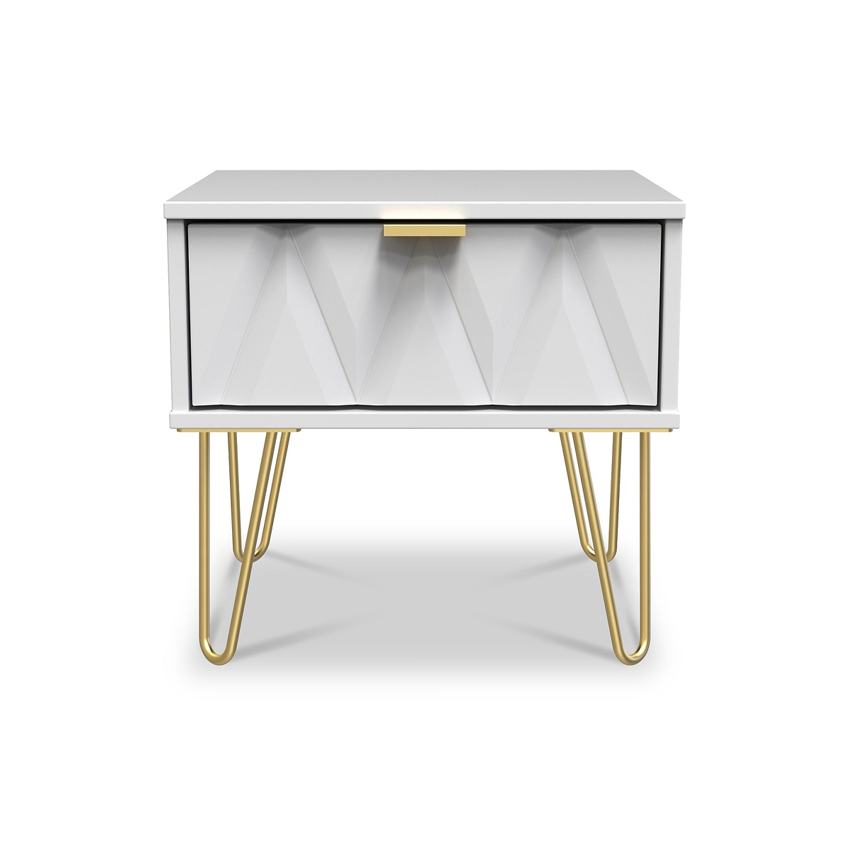 Geo 1 Drawer Bedside Table by Roseland Furniture