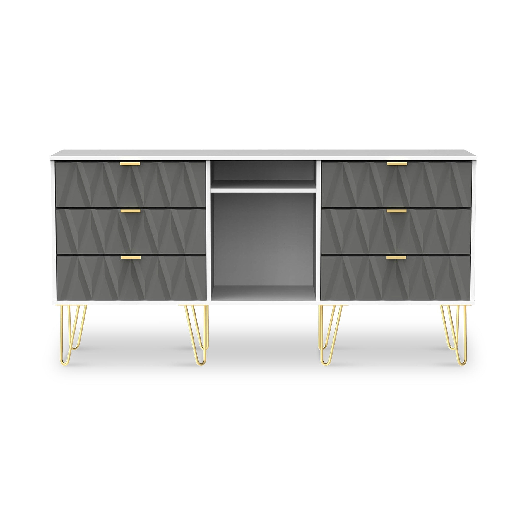 Geo 6 Drawer Sideboard from Roseland Furniture