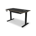 Gino Black Smart Electric Height Adjustable Desk with Storage Drawer from Roseland Furniture