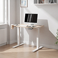 Koble Gino Compact 90cm Adjustable Smart Desk Ash from Roseland Furniture