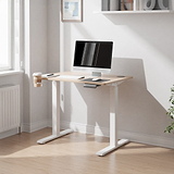 Koble Gino Compact 90cm Adjustable Smart Desk Ash from Roseland Furniture