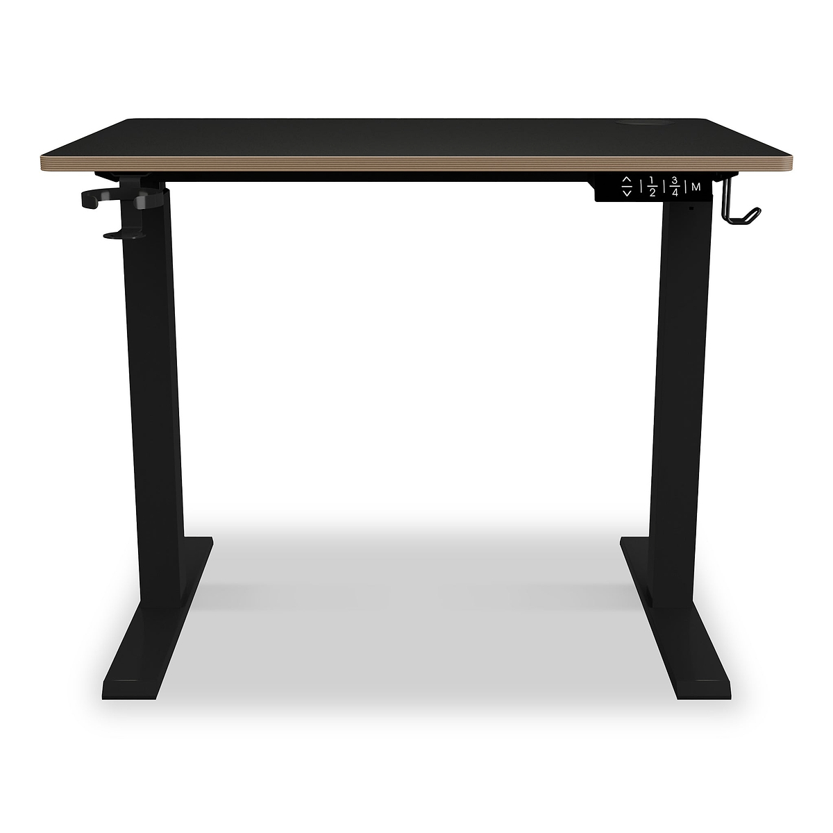 Koble Gino Compact 90cm Adjustable Smart Desk Black from Roseland Furniture