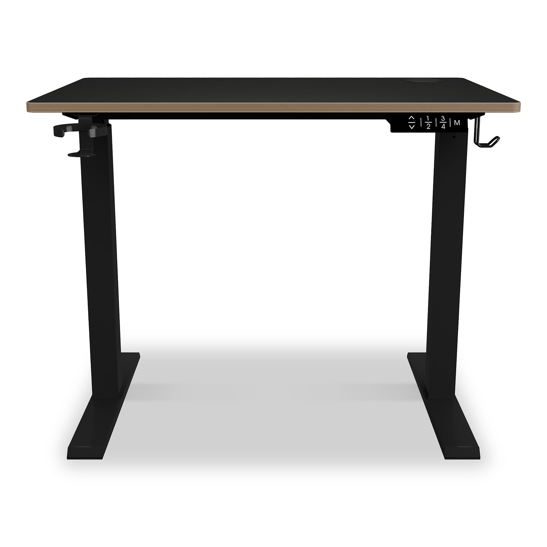 Koble Gino Compact 90cm Adjustable Smart Desk Black from Roseland Furniture