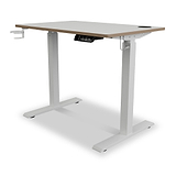 Koble Gino Compact 90cm Adjustable Smart Desk White from Roseland Furniture