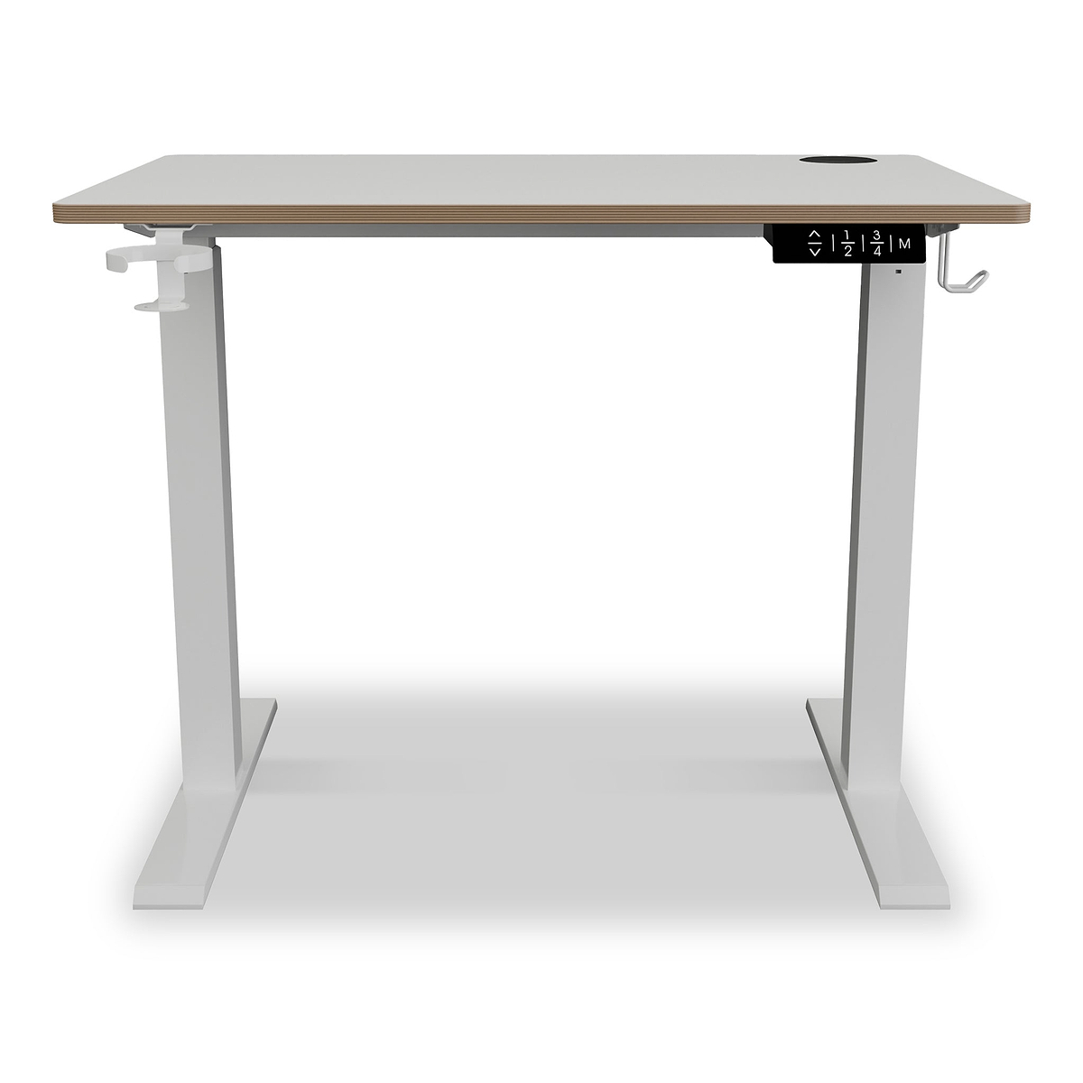 Koble Gino Compact 90cm Adjustable Smart Desk White from Roseland Furniture