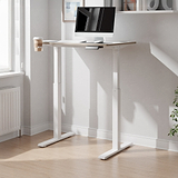 Koble Gino Compact 90cm Adjustable Smart Desk White from Roseland Furniture