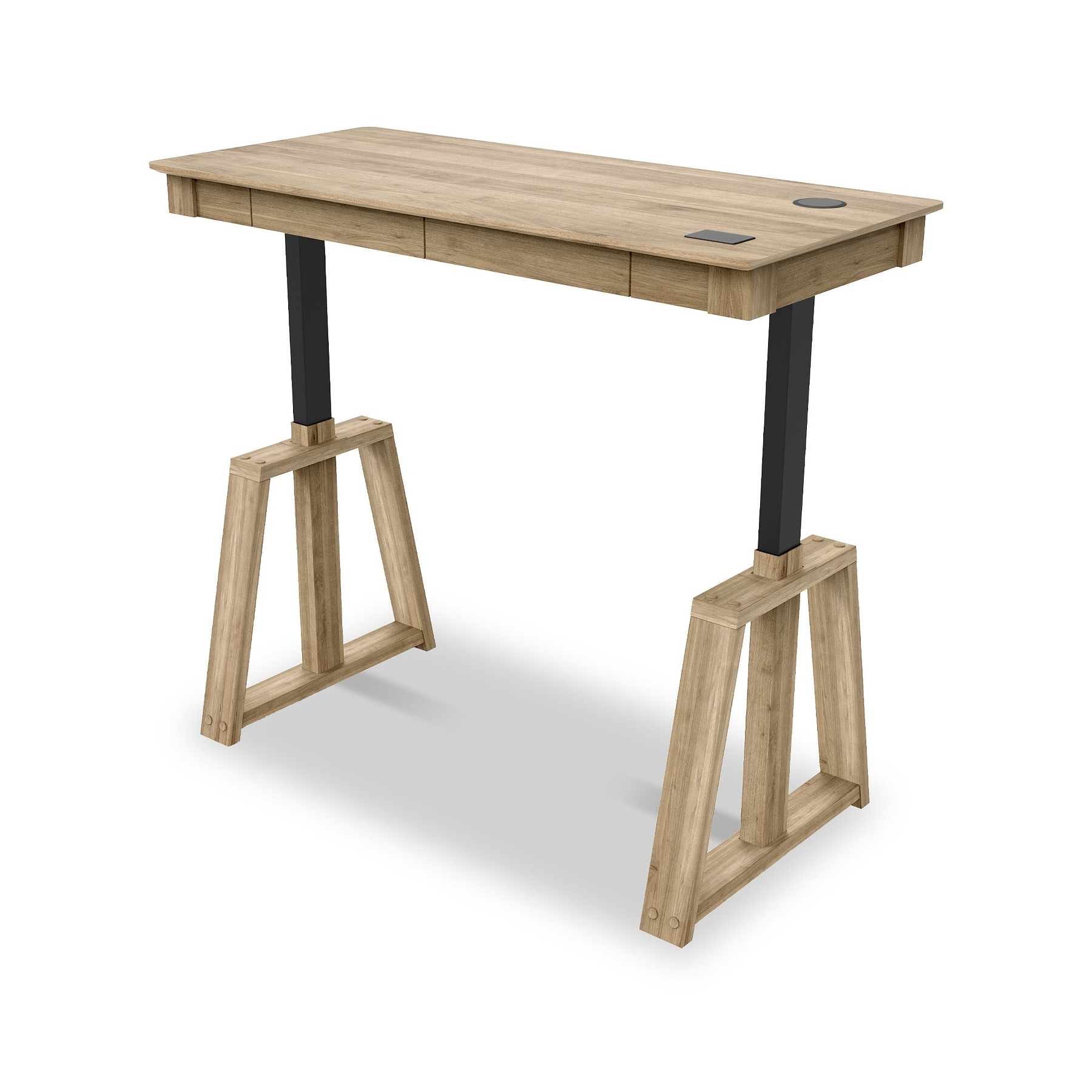Nora Smart Electric Height Adjustable Desk with wireless charging for office
