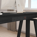Koble Nora High Adjustable Desk with 2 Storage Drawers from Roseland Furniture