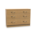 Killgarth Oak 6 Drawer Wide Chest from Roseland Furniture