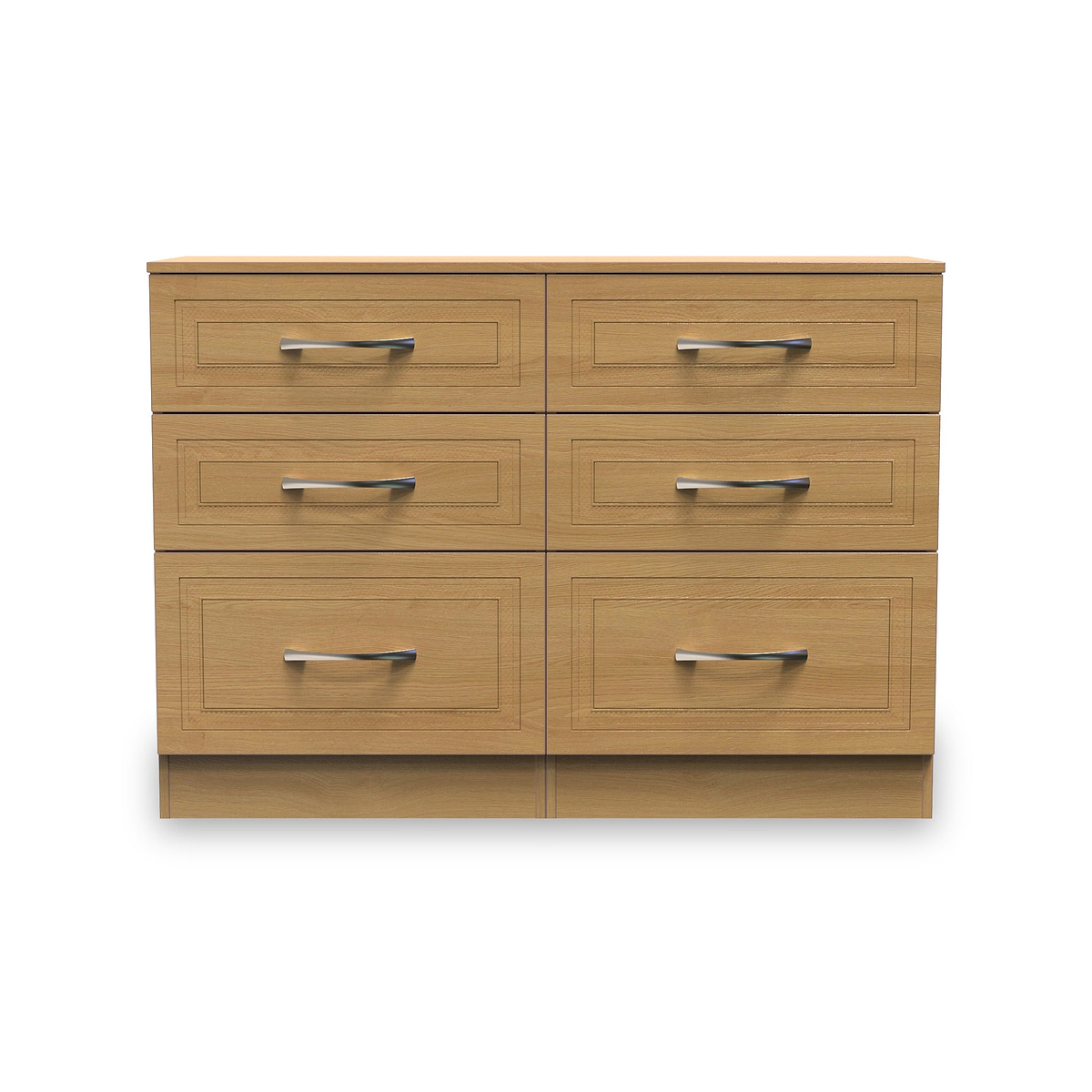 Killgarth Oak 6 Drawer Wide Chest of Drawers