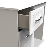 Killgarth White 3 Drawer Dressing Table by Roseland Furniture