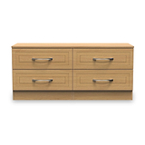 Killgarth Oak 4 Drawer Low Storage Chest of Drawers