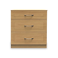 Kilgarth Modern Oak 3 Drawer Deep Chest by Roseland Furniture