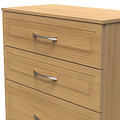 Kilgarth Modern Oak 4 Drawer Deep Chest by Roseland Furniture