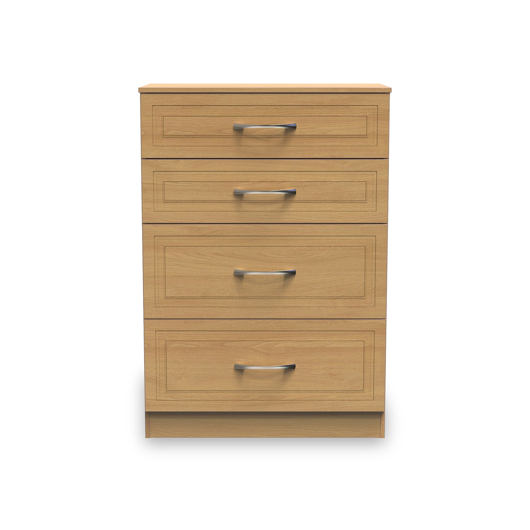 Kilgarth Modern Oak 4 Drawer Deep Chest by Roseland Furniture