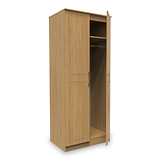 Kilgarth Modern Oak 2 Door Wardrobe by Roseland Furniture