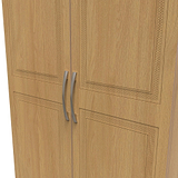 Kilgarth Modern Oak 2 Door Wardrobe by Roseland Furniture