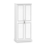 Kilgarth White 2 Door Wardrobe by Roseland Furniture