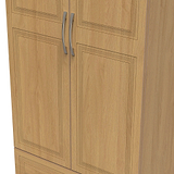 Killgarth Oak 2 Door 2 Drawer Wardrobe