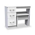 Killgarth 3 Drawer White Dressing Table Set by Roseland Furniture