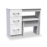 Killgarth 3 Drawer White Dressing Table Set by Roseland Furniture