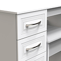 Killgarth 3 Drawer White Dressing Table Set by Roseland Furniture