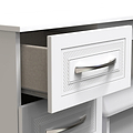 Killgarth 3 Drawer White Dressing Table Set by Roseland Furniture