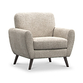 Dulcie Boucle Armchair Linen Dims from Roseland Furniture