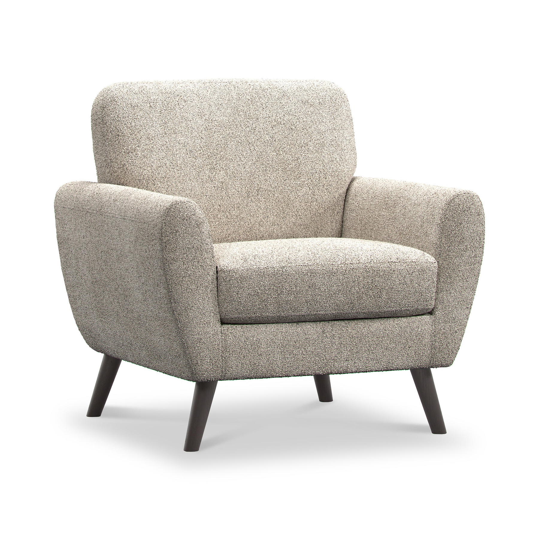 Dulcie Boucle Armchair Linen Dims from Roseland Furniture