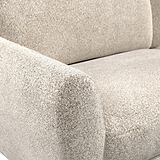 Dulcie Boucle Armchair Linen Dims from Roseland Furniture