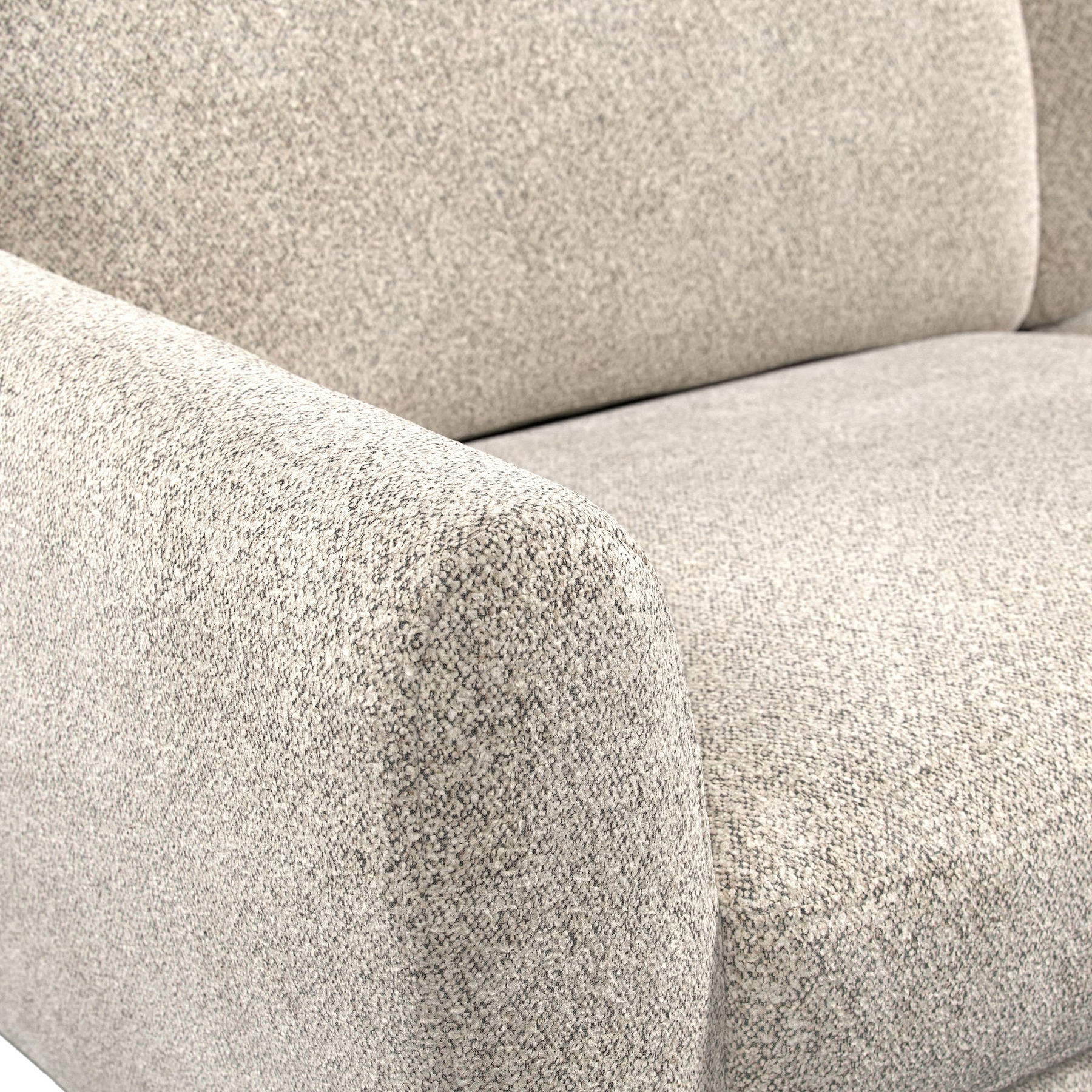 Dulcie Boucle Armchair Linen Dims from Roseland Furniture