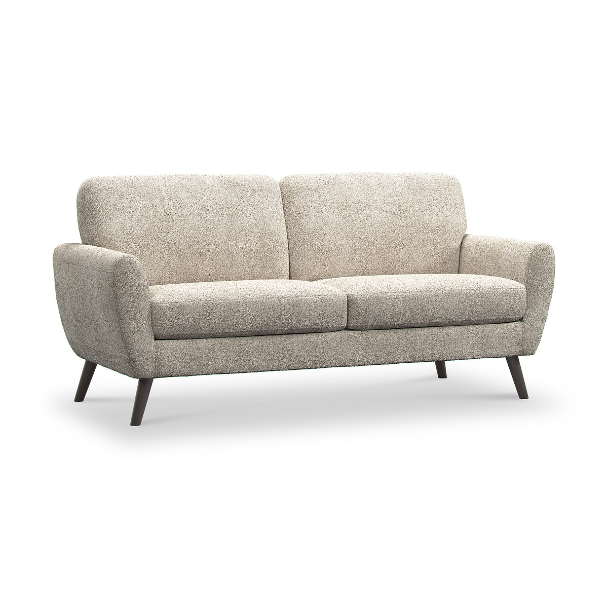 Dulcie Boucle 3 Seater Sofa Linen from Roseland Furniture