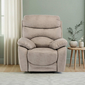 Fraser Natural Fabric Electric Reclining Armchair from Roseland Furniture
