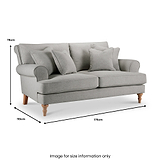 Norbury 2 Seater Sofa Linen from Roseland Furniture