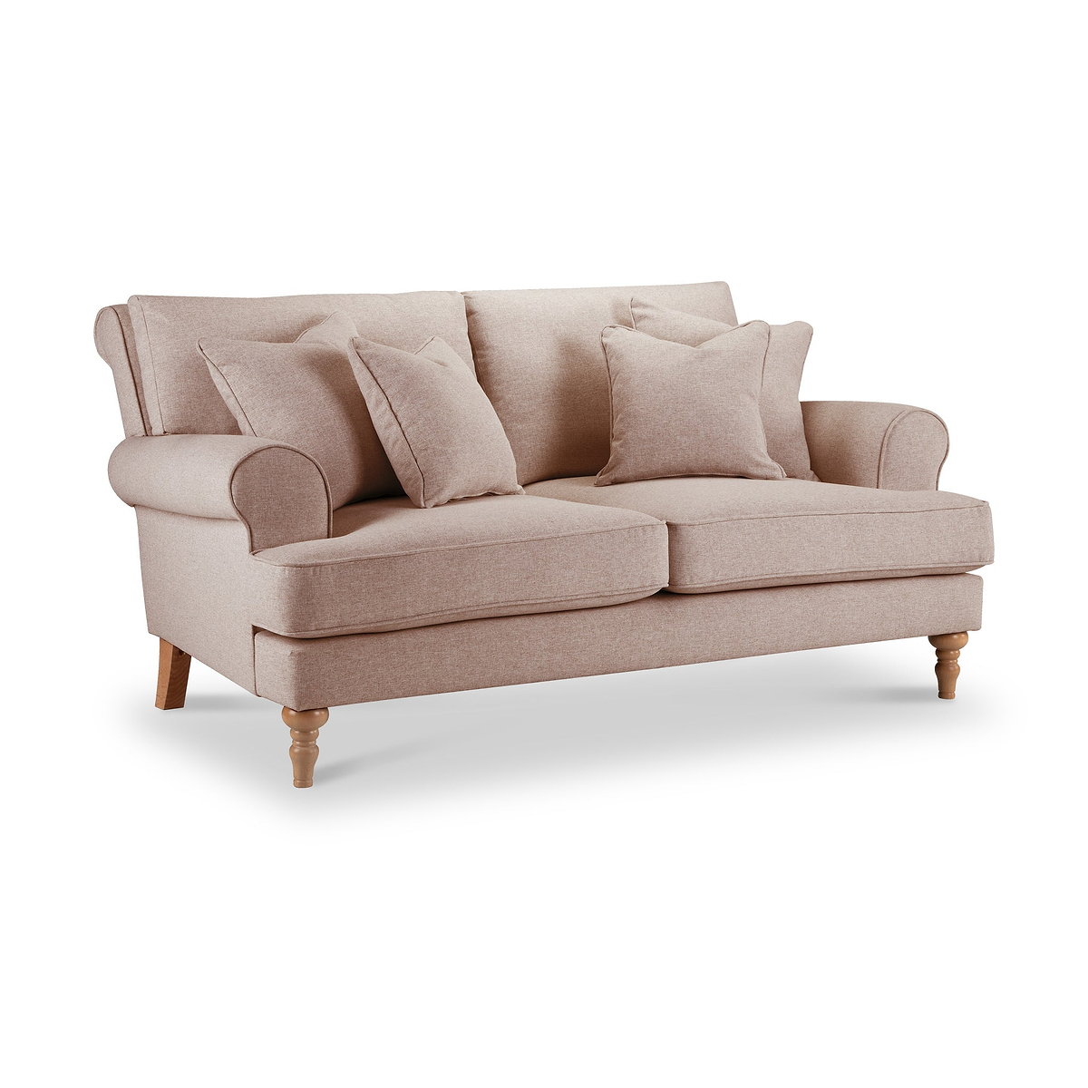 Norbury 2 Seater Sofa Soft Pink from Roseland Furniture