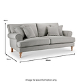 Norbury 3 Seater Sofa Linen from Roseland Furniture