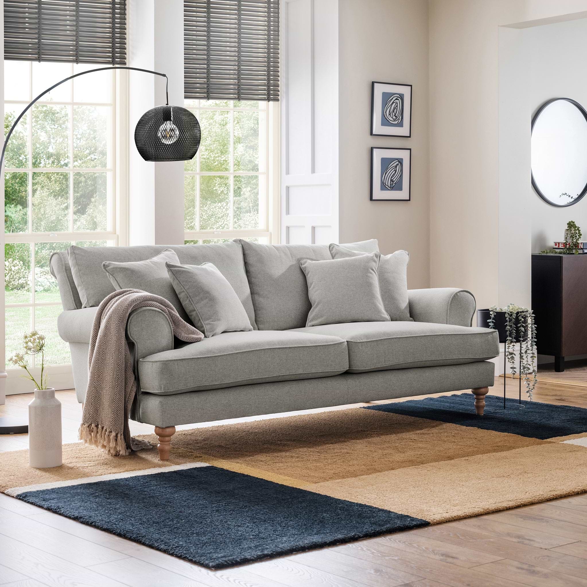 Norbury 3 Seater Sofa Linen from Roseland Furniture