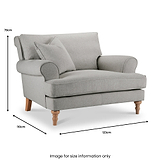 Norbury Snuggle Chair Linen from Roseland Furniture