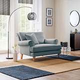 Norbury Snuggle Chair Denim from Roseland Furniture