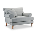 Norbury Snuggle Chair Ashen from Roseland Furniture